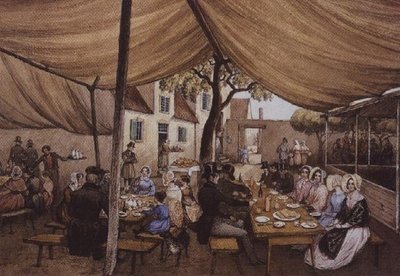 An Outdoor Cafe in Germany, Probably at Speyer by Mary Ellen Best
